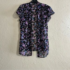 Floral Sheer  Top medium